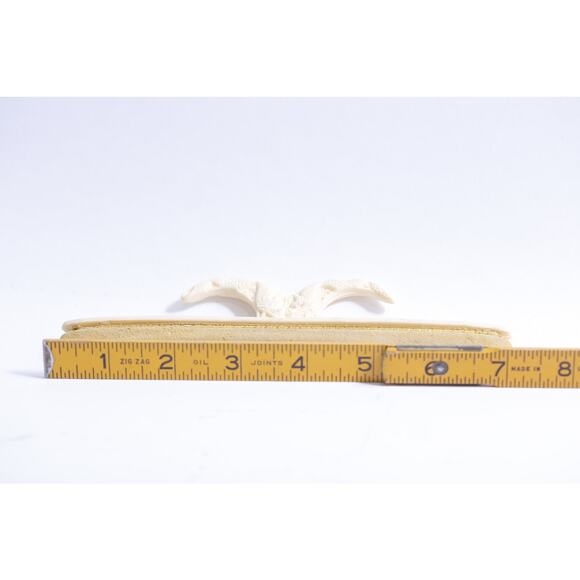 Antique Nail Buffer, Art Deco, Handle with Images of Dragons, 7", Ivory Color, - Picture 3 of 3